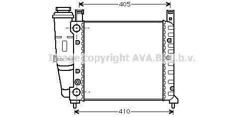 Radiateur eau fiat uno 7739941 - fiat,