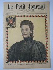PRINT PETIT JOURNAL  1898 EMPRESS SISSI ELISABETH AUSTRIA AUTRICHE OSTERREICH