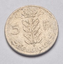 Pièce de monnaie 5 francs 1963 Belgique (en Français)