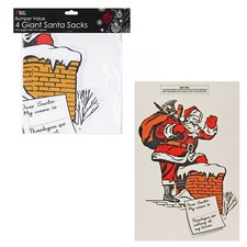 4 Paquet Géant Sacs De Noël