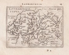 Lothringen Lorraine Nancy Metz France Carte Map Ortelius Gravure 1598