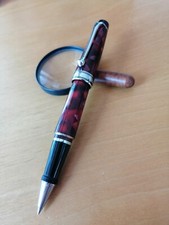 Aurora Optima Auroloid mini bordeaux with chrome-plated trim rollerball pen