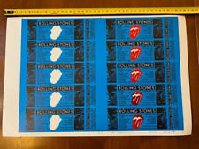 Rare Rolling Stones épreuve TEST OTTO Blanc-Rouge Ticket Candlestick Park 1981