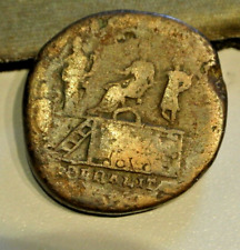 COMMODE TRES RARE SESTERCE revers  SCENE PEU COMMUNE POIDS  21GR30
