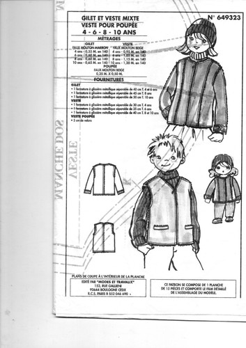 Patron enfant fille 2001 - enfant, 10