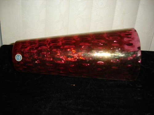 CRANBERRY GLASS COIN SPOT LAMP
