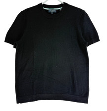 Ted Baker Homme Slim Fit 100% Laine Pull À Manches Courtes Taille 3 - M