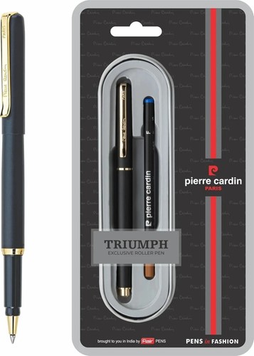 Stylo encre bleu métal - bleu,