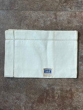 taie oreiller neuve ancienne en toile métis lin « Fleur bleue »333 65 x65 cm