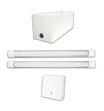 Kit éclairage sans fil sur batterie pour Garage Box Cave sans électricité