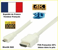 2m Cordon Câble Transfert HDMI Mâle -Micro HDMI Mâle Full HD 1080P et +    (N20)