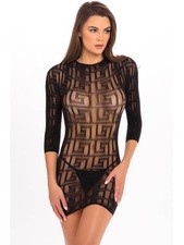 Mini Robe noire manches