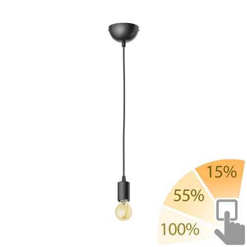 Suspension dori noir - noir, mat