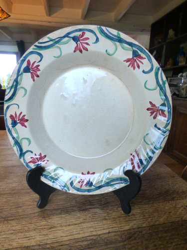 Ancien plat creux faïence - ancien,