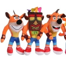 Peluche Crash bandicoot  lot de 3 doudous collection jeux vidéo jouet poupées