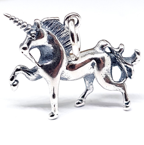 Breloque licorne argent - breloque,