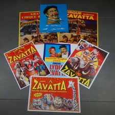 7 Affiches originales cirque