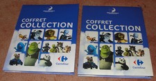 2 albums de cartes Carrefour Dreamworks avec 144 cartes chacun