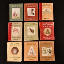 c1909-1935 9Vol Selected Tales of Beatrix Potter Illustrated Colour
