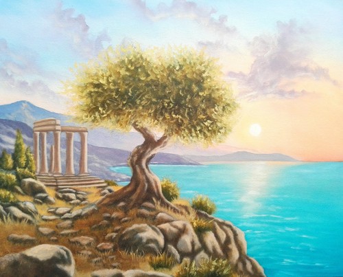 Peinture tableau paysage - peinture,,