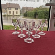 6 verres à liqueur cristal d'Arques modèle CHAUMONT hauteur 9,3 cm (2 lots dispo