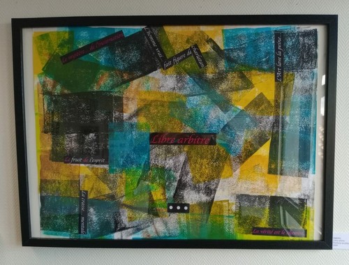 Tableau signé emery - signé, "libre