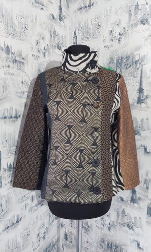 Desigual coat multicolor - desigual, 40
