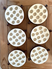 6 poêlons à 12 escargots en grés céramique Marron Beige Émile Henry