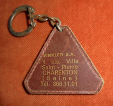 Porte-clés Cuir véritable - WINKLER S.A. Villa st Pierre Charenton (SEINE )