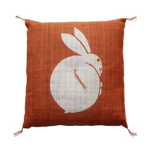 Coussin zabuton lin fait - coussin,