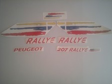 KIT COMPLET, Stickers autocollants  Peugeot 207 RALLYE 
