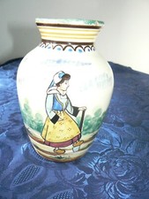 ANCIEN VASE CERAMIQUE FAIENCE