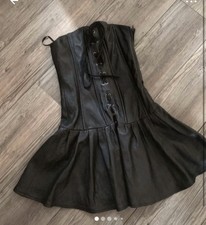 Robe Dos Nu En Cuir Écho Taille (28) 38 Tbe 