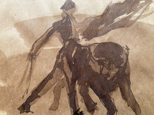 Peinture painting corrida - painting,