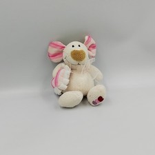 Doudou souris blanche cousin