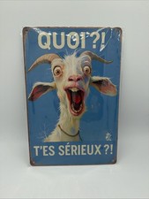 Plaque métal humoristique