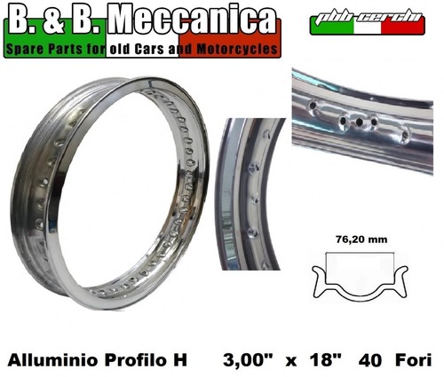 Roue aluminium bordure - aluminium, h