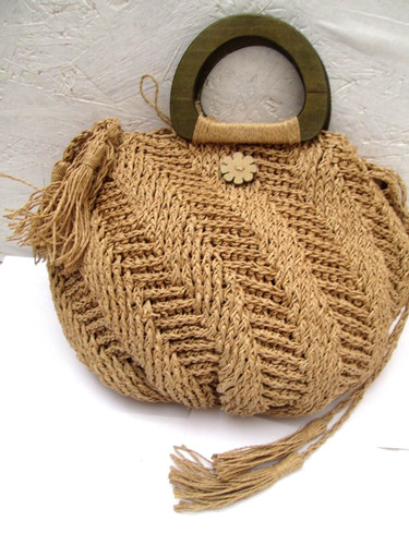 Sac main paille - main, o