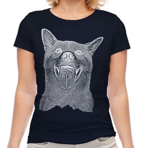 Shiba inu sketch shirt - sketch, haut