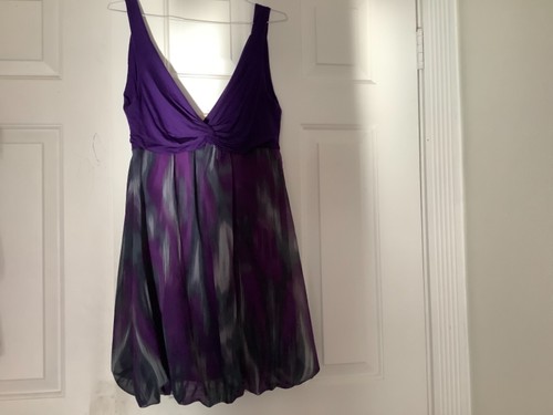Nwt woven top - tunic, purple/