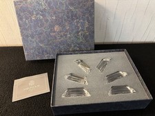 Lot 6 portes couteaux modèle pagode en cristal de Saint Louis (prix des 6)