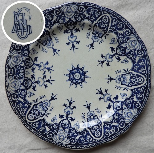 Gien fin xixème - assiette, 22