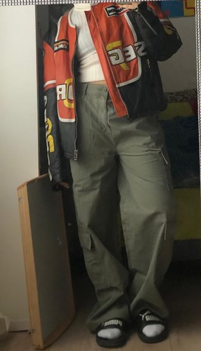 Blouson moto cuir vintage - blouson,