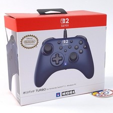 Controller HORIPAD Turbo for Nintendo Switch 1 & 2 & PC (Navy) Japan New