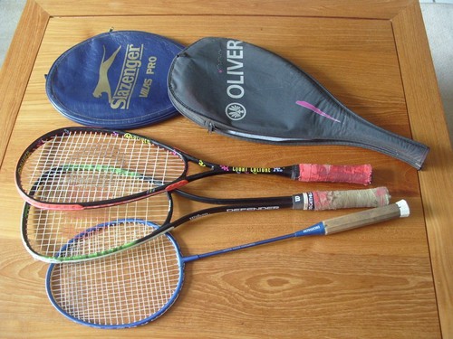 Lot raquettes de squash - de,
