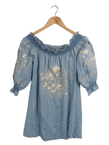 Zara robe jean femme - jean, bleu