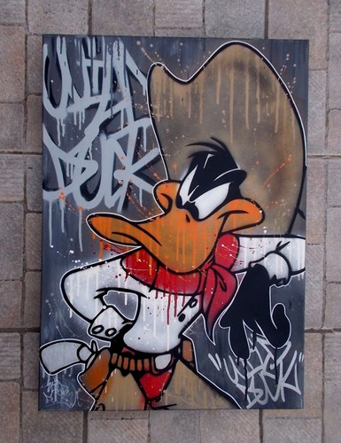 Zokar peinture originale - zokar, sur