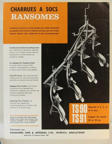 Prospectus brochure charrue - brochure,