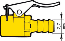 PROVAC Connecteur de gonfleur de valve SCHRADER