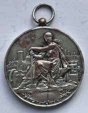 Médaille en cuivre argenté